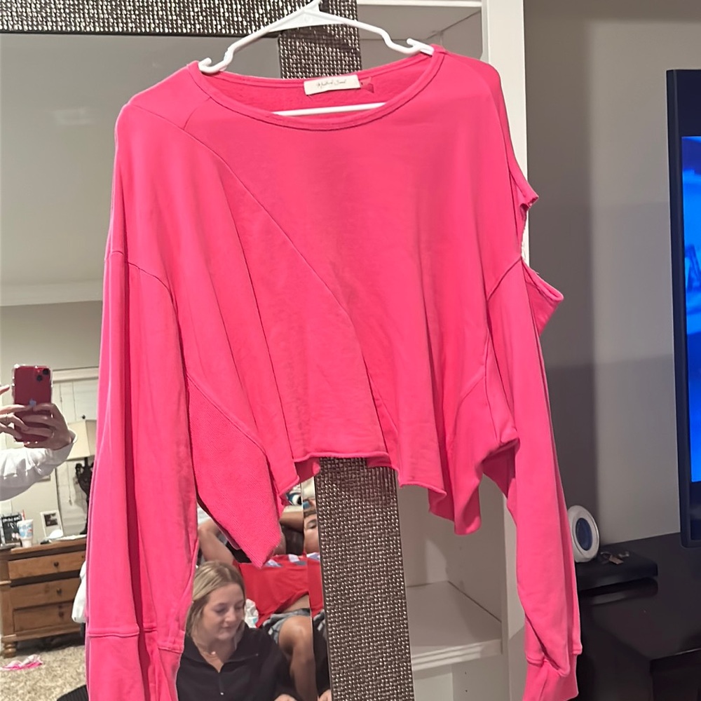 mustard seed long sleeve crop